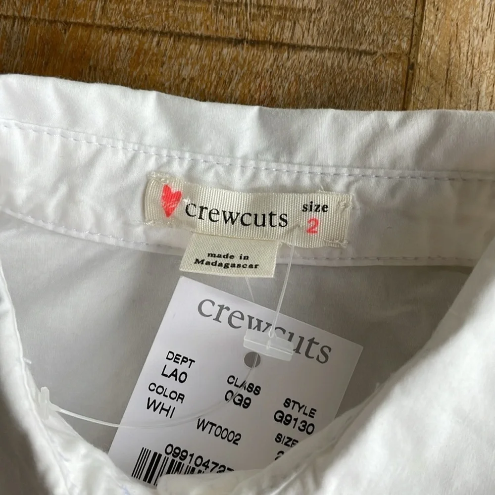 NWT Crewcuts girls tunic shirt size 2
